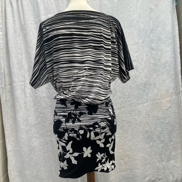 BCBGMaxazria Stripe & Floral Mini Dress - Picture 4 of 6